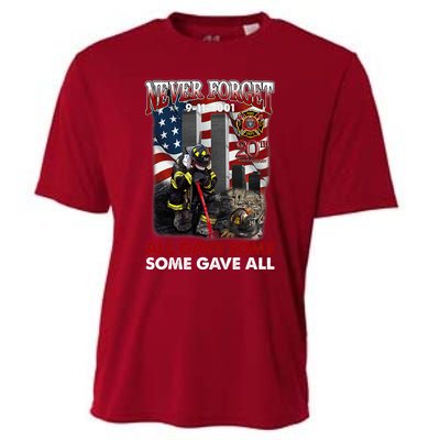 Never Forget 9112001 20th Anniversary Firefighters Gift Cooling Performance Crew T-Shirt