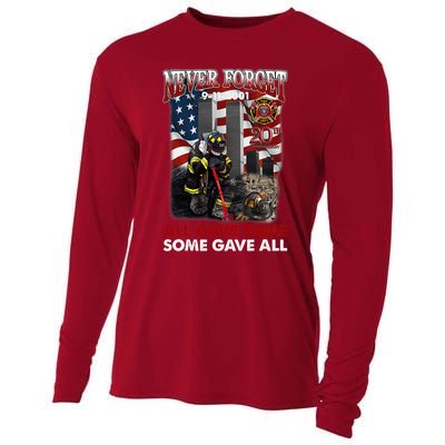 Never Forget 9112001 20th Anniversary Firefighters Gift Cooling Performance Long Sleeve Crew