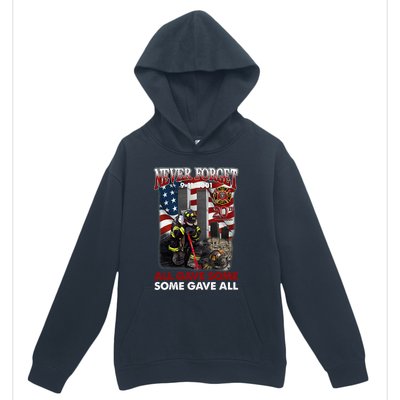 Never Forget 9112001 20th Anniversary Firefighters Gift Urban Pullover Hoodie