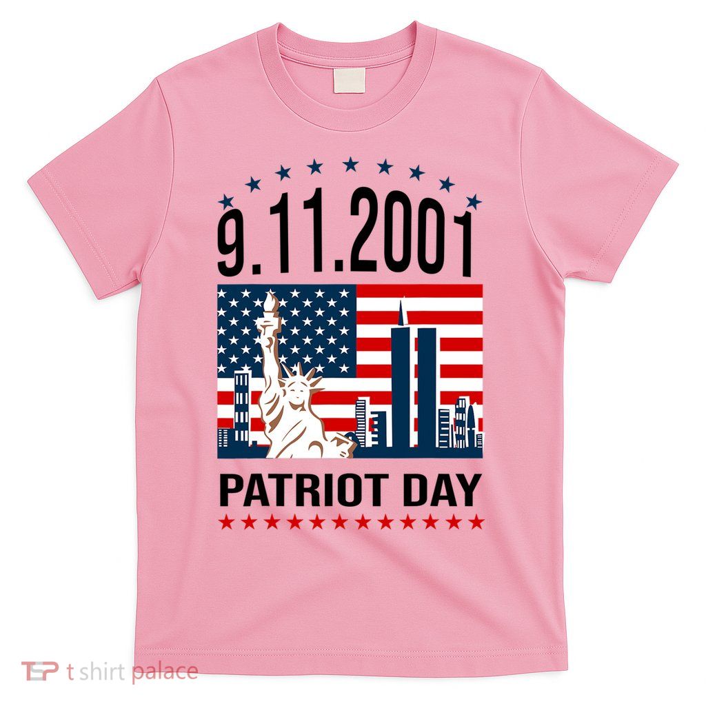 Never Forget 9/11/2001 American Flag Patriotic Memorial Day T-Shirt