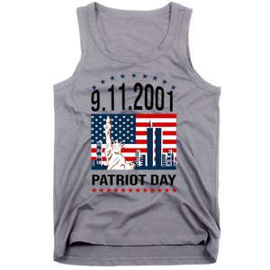 Never Forget 9/11/2001 American Flag Patriotic Memorial Day Tank Top