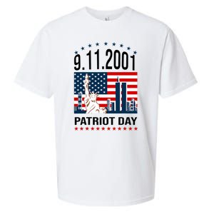 Never Forget 9/11/2001 American Flag Patriotic Memorial Day Sueded Cloud Jersey T-Shirt