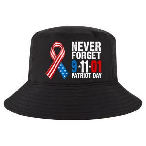 Never Forget 9.11.01 USA Ribbon Patriot Day Cool Comfort Performance Bucket Hat