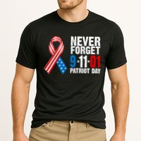 Never Forget 9.11.01 USA Ribbon Patriot Day Cooling Performance Crew T-Shirt