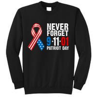 Never Forget 9.11.01 USA Ribbon Patriot Day Sweatshirt