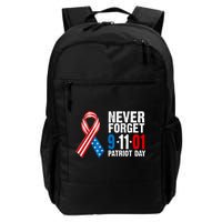 Never Forget 9.11.01 USA Ribbon Patriot Day Daily Commute Backpack