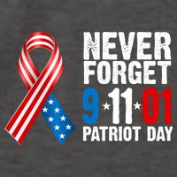 Never Forget 9.11.01 USA Ribbon Patriot Day Vector Backpack