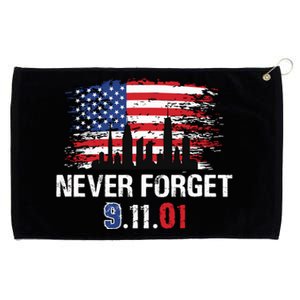 Never Forget 9.11.01 Grommeted Golf Towel