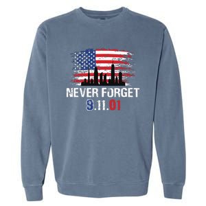 Never Forget 9.11.01 Garment-Dyed Sweatshirt