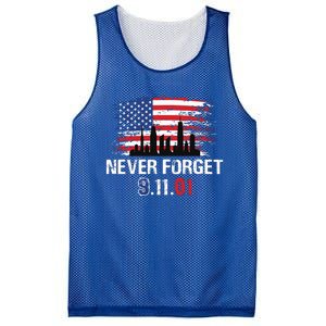 Never Forget 9.11.01 Mesh Reversible Basketball Jersey Tank