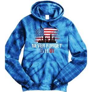 Never Forget 9.11.01 Tie Dye Hoodie