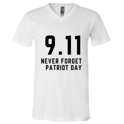 Never Forget 9 11, September 11 Events Never Forget Shirt, Flag American Shirt V-Neck T-Shirt