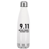 Never Forget 9 11, September 11 Events Never Forget Shirt, Flag American Shirt Stainless Steel Insulated Water Bottle