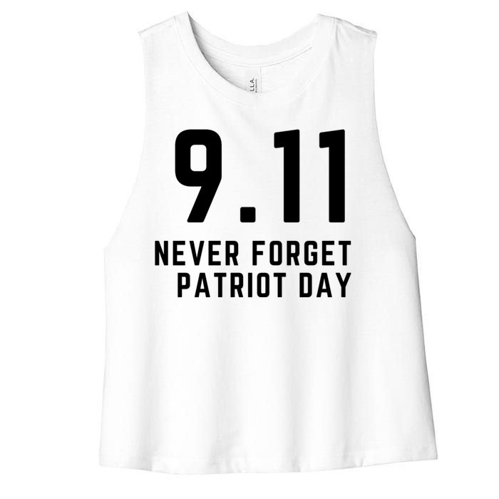 Never Forget 9 11, September 11 Events Never Forget Shirt, Flag American Shirt Women's Racerback Cropped Tank