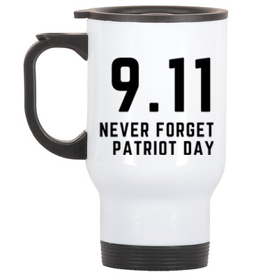 Never Forget 9 11, September 11 Events Never Forget Shirt, Flag American Shirt Stainless Steel Travel Mug