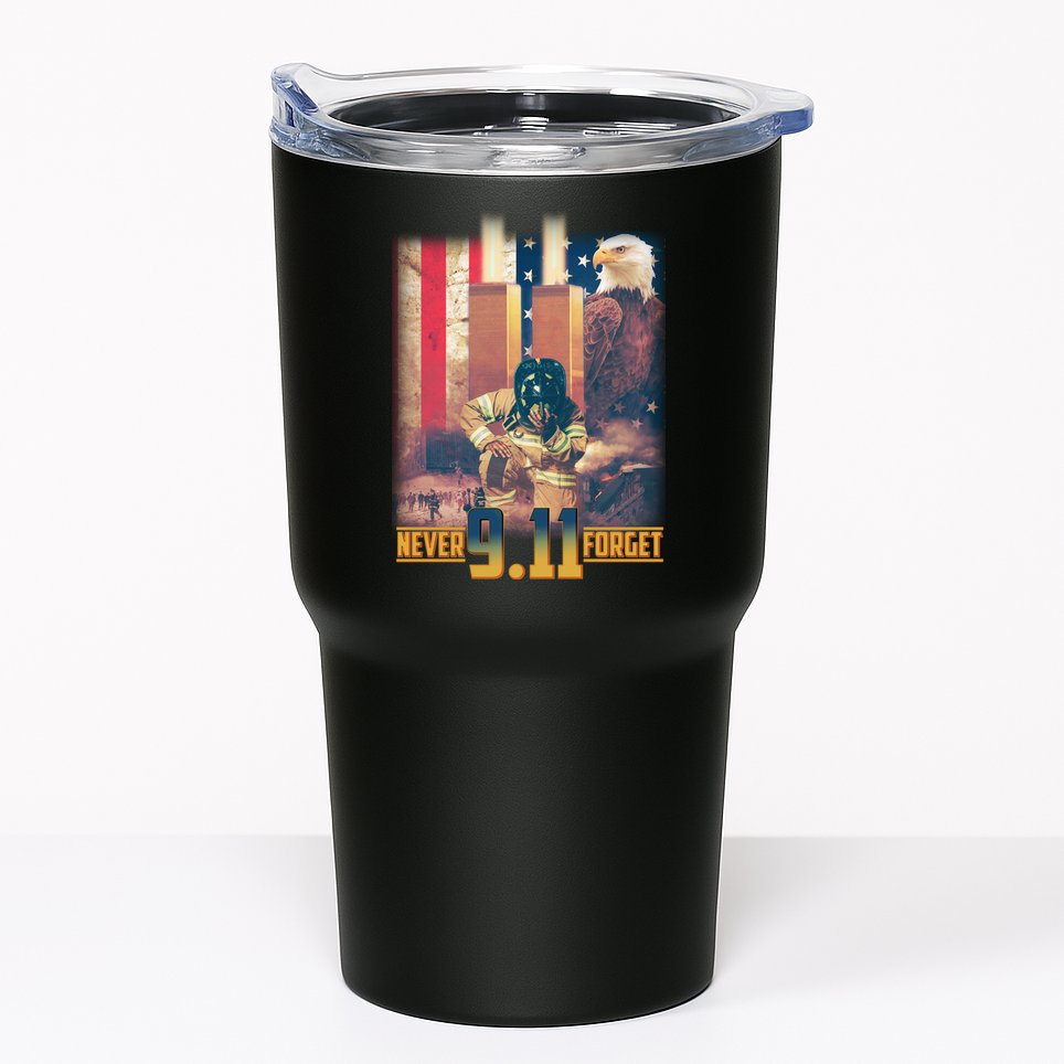 Never Forget 9 11 September 11 Memorial New York City Firefighter Tumbler