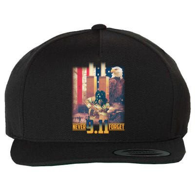 Never Forget 9 11 September 11 Memorial New York City Firefighter Wool Snapback Cap