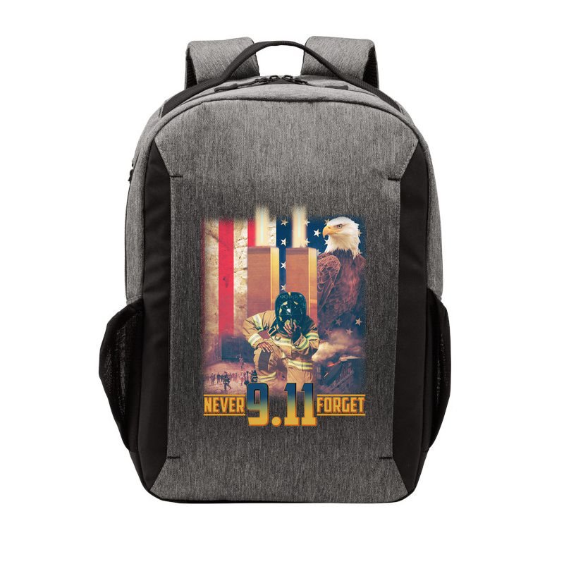 Never Forget 9 11 September 11 Memorial New York City Firefighter Vector Backpack