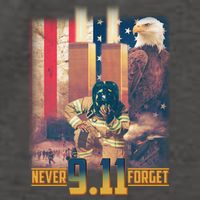 Never Forget 9 11 September 11 Memorial New York City Firefighter Vector Backpack