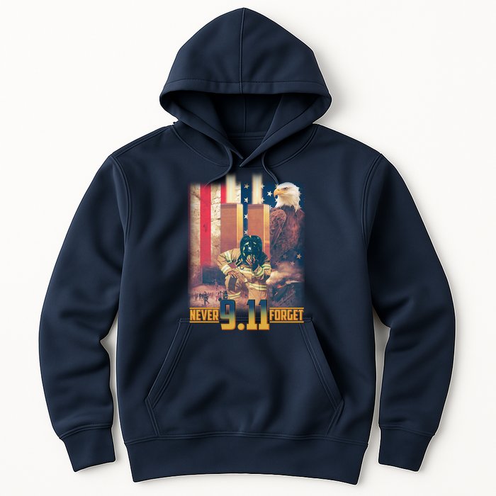Never Forget 9 11 September 11 Memorial New York City Firefighter Hoodie