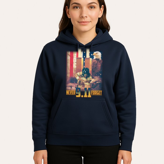 Never Forget 9 11 September 11 Memorial New York City Firefighter Hoodie