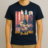 Never Forget 9 11 September 11 Memorial New York City Firefighter T-Shirt