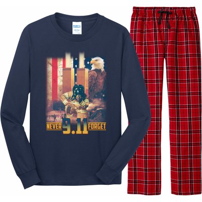 Never Forget 9 11 September 11 Memorial New York City Firefighter Long Sleeve Pajama Set