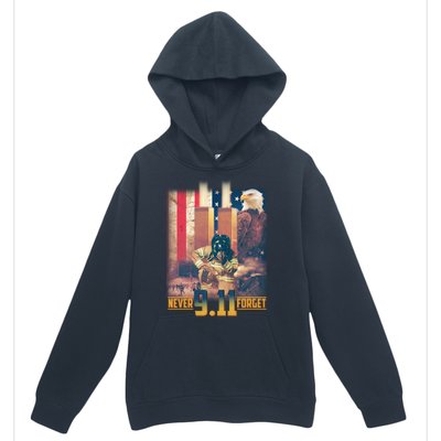 Never Forget 9 11 September 11 Memorial New York City Firefighter Urban Pullover Hoodie