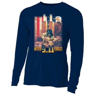 Never Forget 9 11 September 11 Memorial New York City Firefighter Cooling Performance Long Sleeve Crew