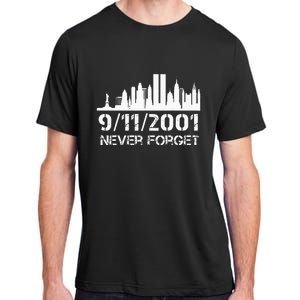 Never Forget 911 20th Anniversary Patriot Memorial Day Adult ChromaSoft Performance T-Shirt