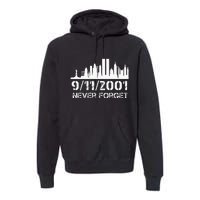 Never Forget 911 20th Anniversary Patriot Memorial Day Premium Hoodie