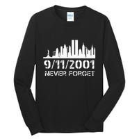 Never Forget 911 20th Anniversary Patriot Memorial Day Tall Long Sleeve T-Shirt