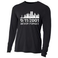 Never Forget 911 20th Anniversary Patriot Memorial Day Cooling Performance Long Sleeve Crew