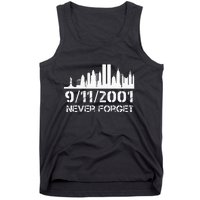 Never Forget 911 20th Anniversary Patriot Memorial Day Tank Top