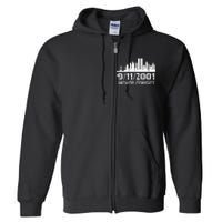 Never Forget 911 20th Anniversary Patriot Memorial Day Full Zip Hoodie