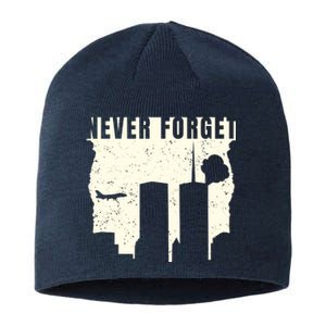 Never Forget 9.11 Patriot Day Sustainable Beanie