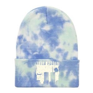 Never Forget 9.11 Patriot Day Tie Dye 12in Knit Beanie