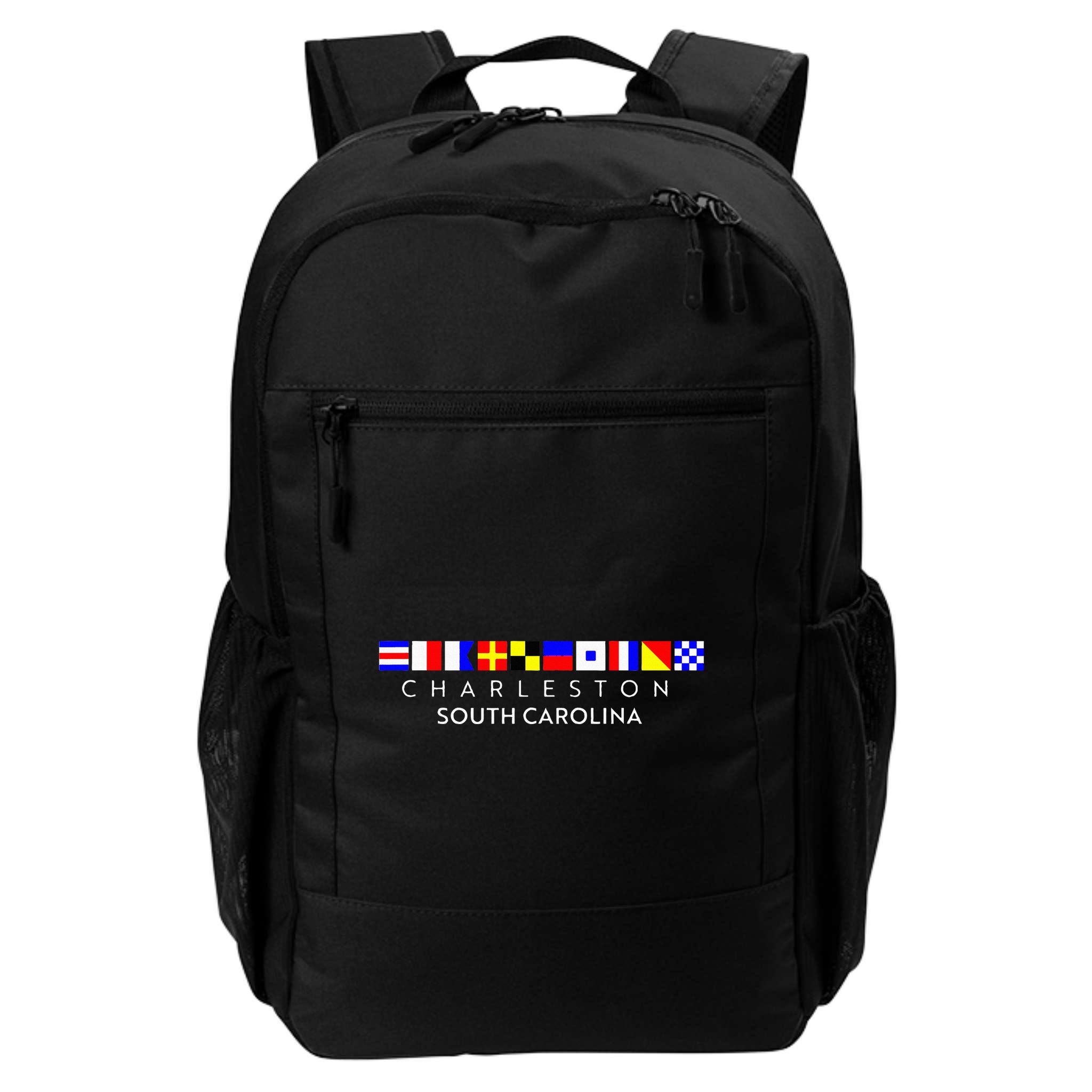 Nautical Flag Alphabet Gift Charleston South Carolina Backpack