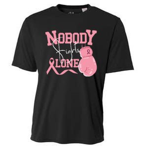 Nobody Fight Alone | Breast Cancer Awareness Cooling Performance Crew T-Shirt