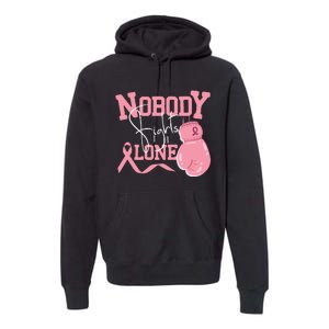 Nobody Fight Alone | Breast Cancer Awareness Premium Hoodie