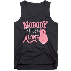 Nobody Fight Alone | Breast Cancer Awareness Tank Top