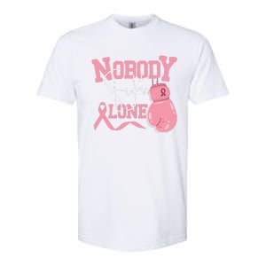 Nobody Fight Alone | Breast Cancer Awareness Softstyle CVC T-Shirt