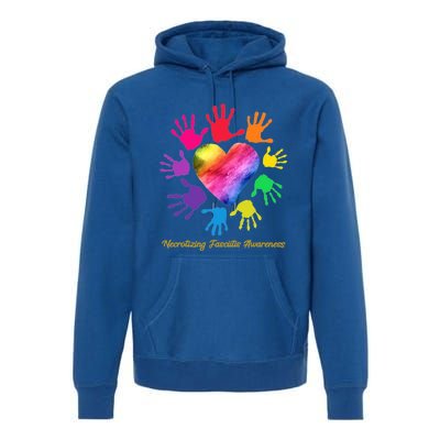 Necrotizing Fasciitis Awareness Hands Gift Premium Hoodie