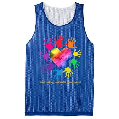 Necrotizing Fasciitis Awareness Hands Gift Mesh Reversible Basketball Jersey Tank