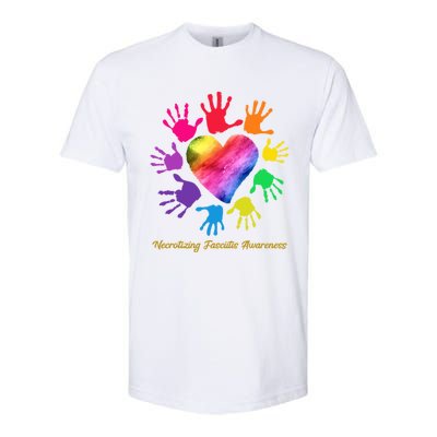 Necrotizing Fasciitis Awareness Hands Gift Softstyle CVC T-Shirt