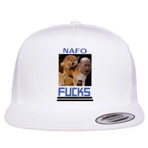 Nafo Fucks Adl Flat Bill Trucker Hat