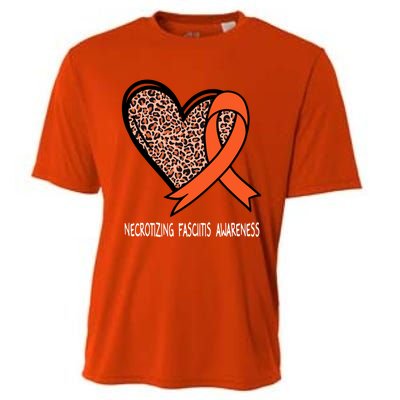 Necrotizing Fasciitis Awareness Orange Ribbon Cute Gift Cooling Performance Crew T-Shirt