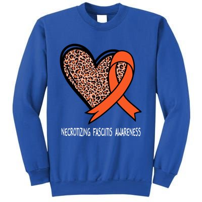 Necrotizing Fasciitis Awareness Orange Ribbon Cute Gift Sweatshirt