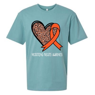 Necrotizing Fasciitis Awareness Orange Ribbon Cute Gift Sueded Cloud Jersey T-Shirt