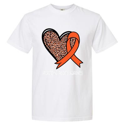 Necrotizing Fasciitis Awareness Orange Ribbon Cute Gift Garment-Dyed Heavyweight T-Shirt